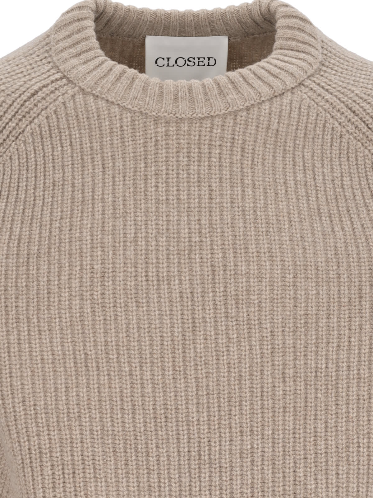 Shop Closed Basic Sweater In Beige