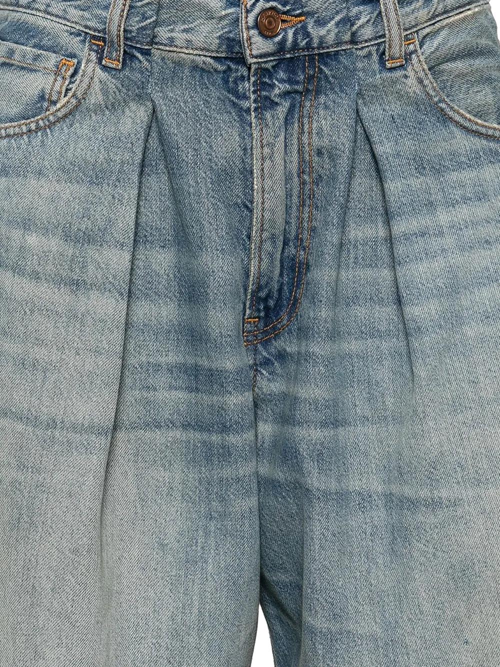Haikure Candy High-rise Wide-leg Jeans In Blue Tencel