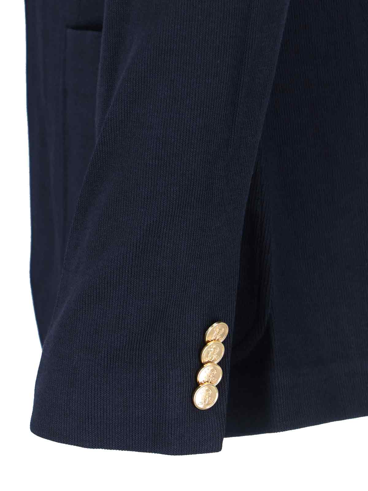 Polo Ralph Lauren Double-knit Blazer In Blue