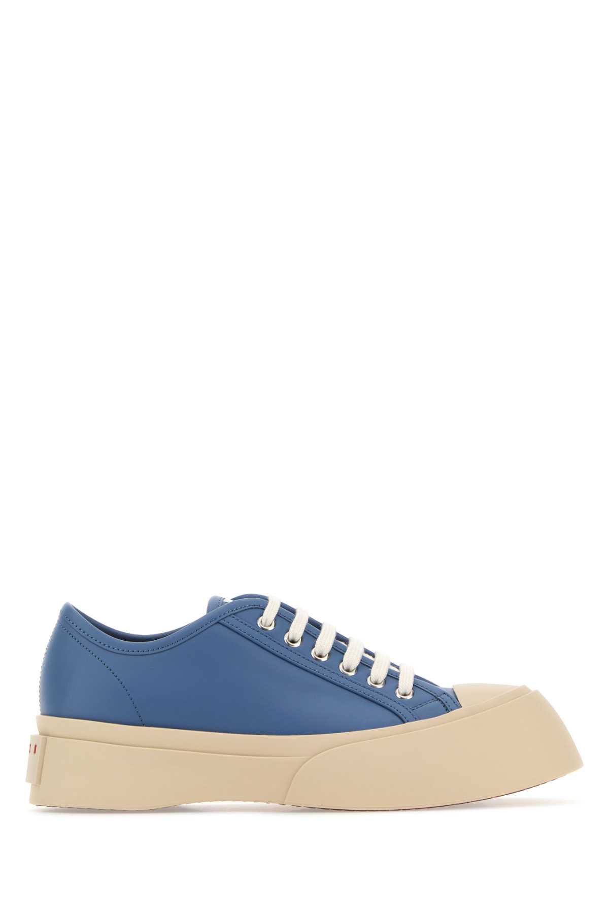 Cerulean Blue Leather Pablo Sneakers