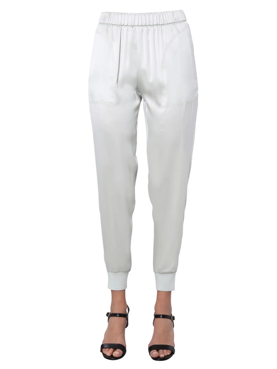 Shop Fabiana Filippi Jogging Pants In Baby Blue