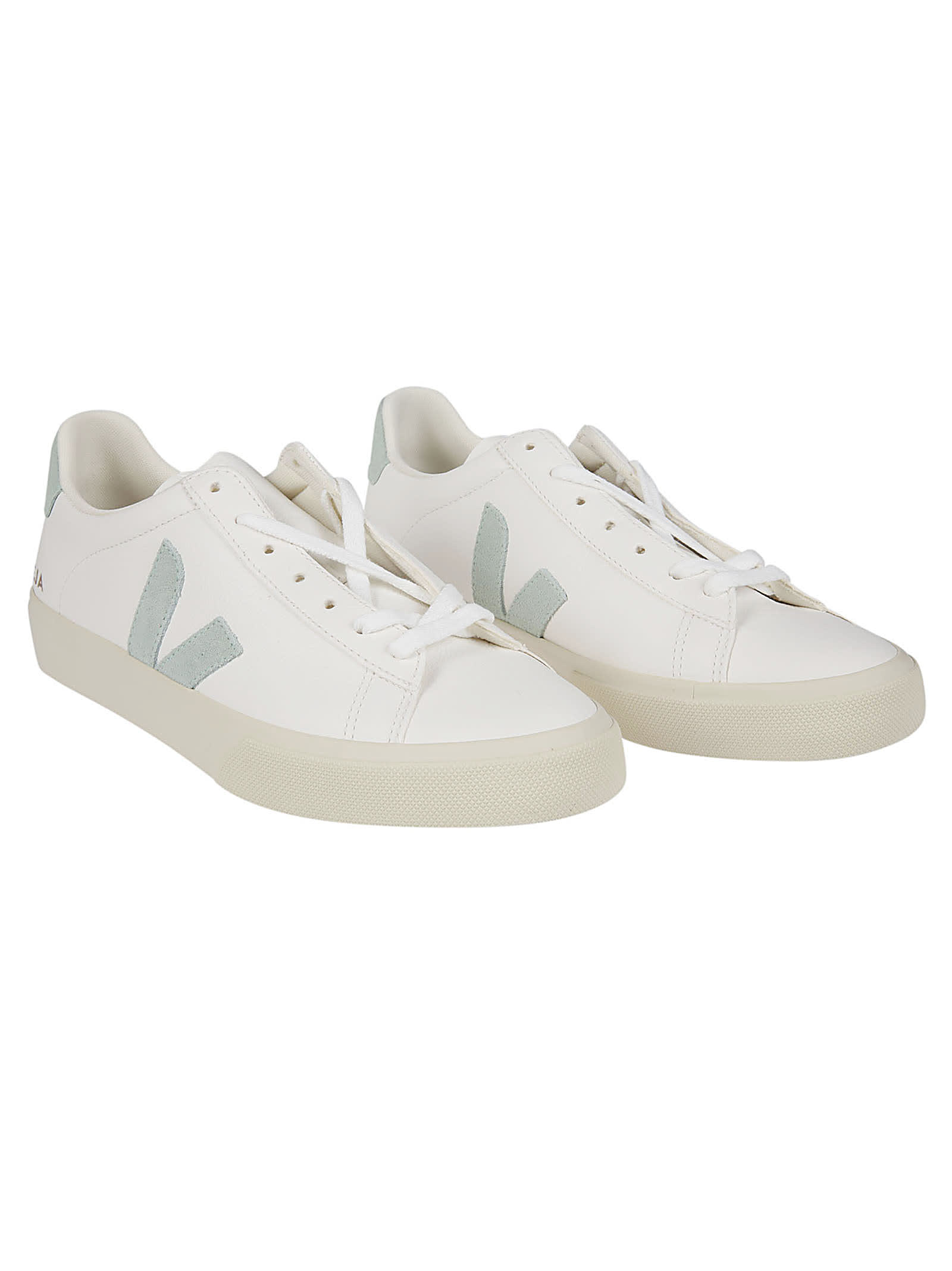 Shop Veja Campo Sneakers In Extra White/macha