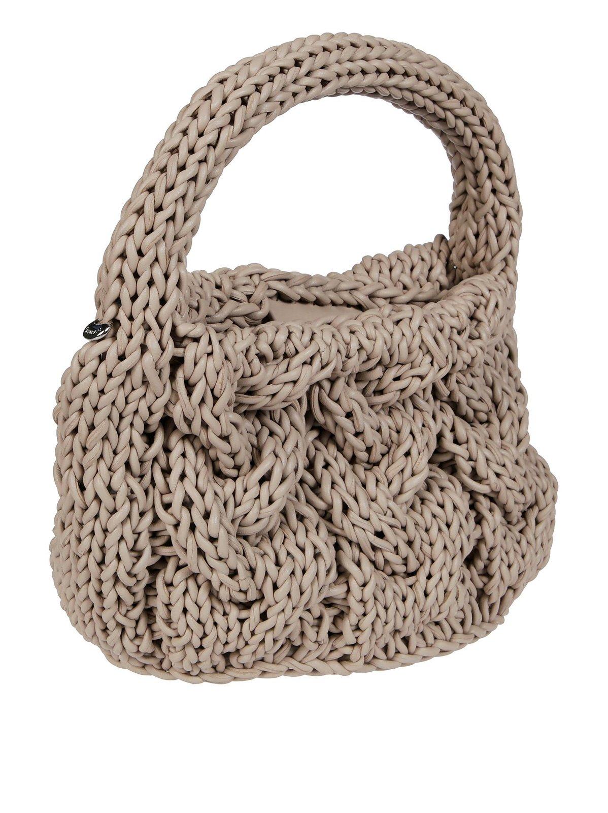 Jw Anderson Small Cable Knitted Top Handle Bag