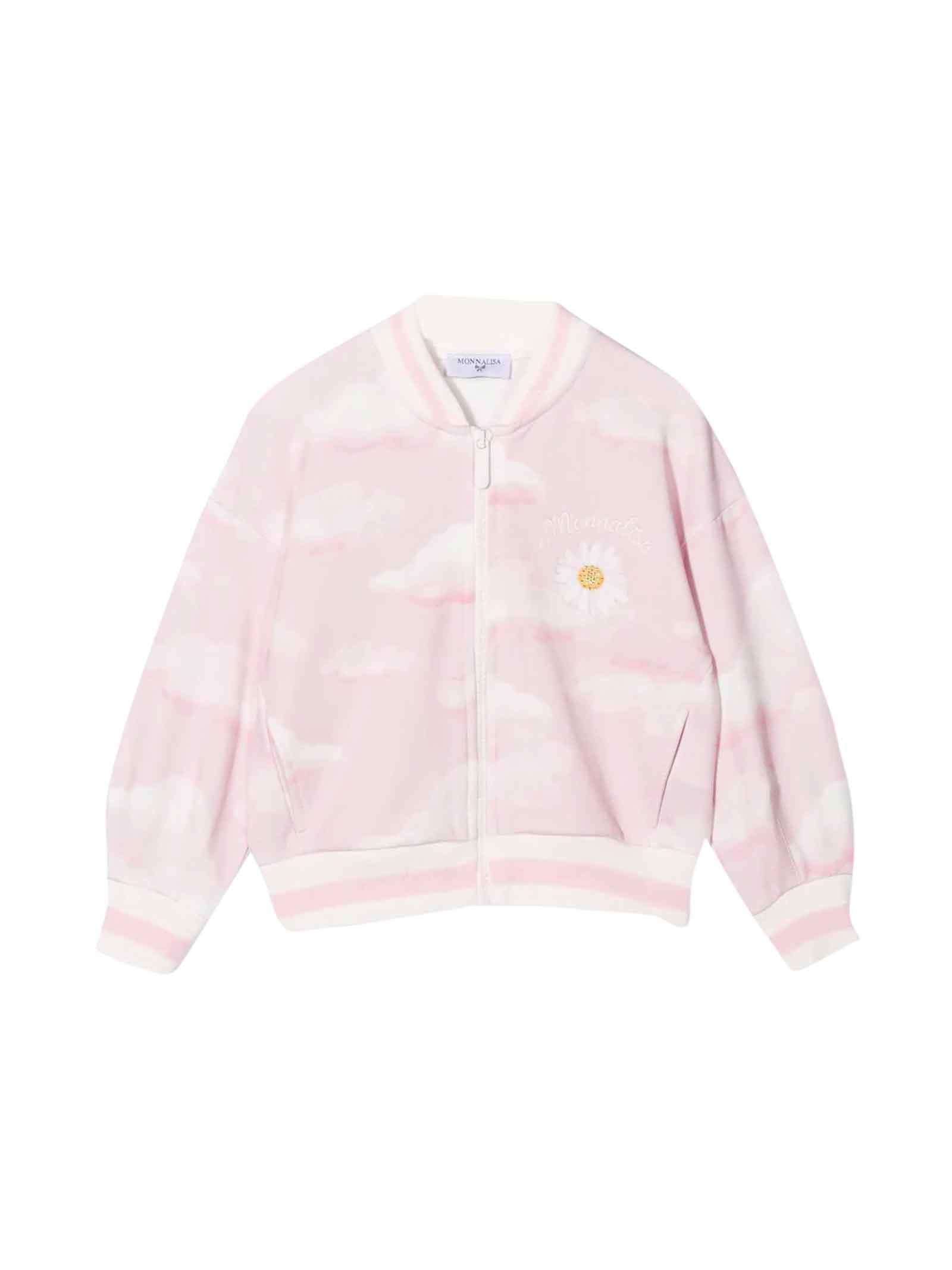 Monnalisa Pink Girl Bomber Jacket