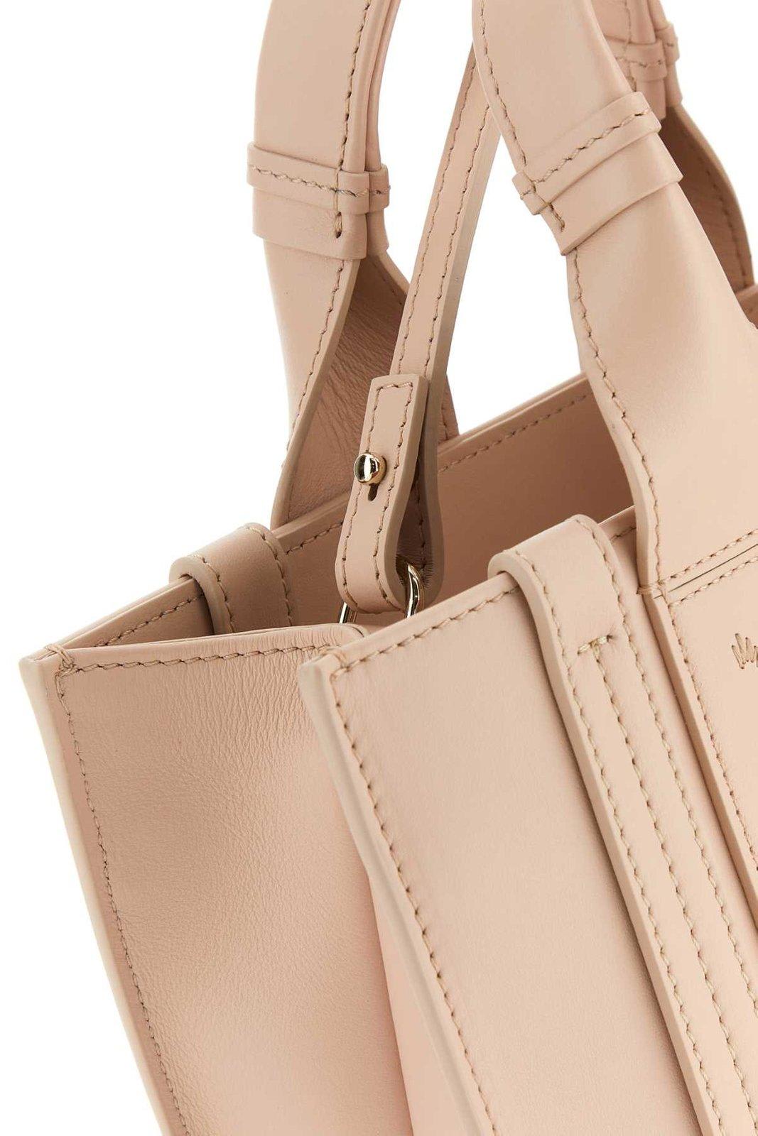Shop Chloé Woody Small Tote Bag In Cement Pink