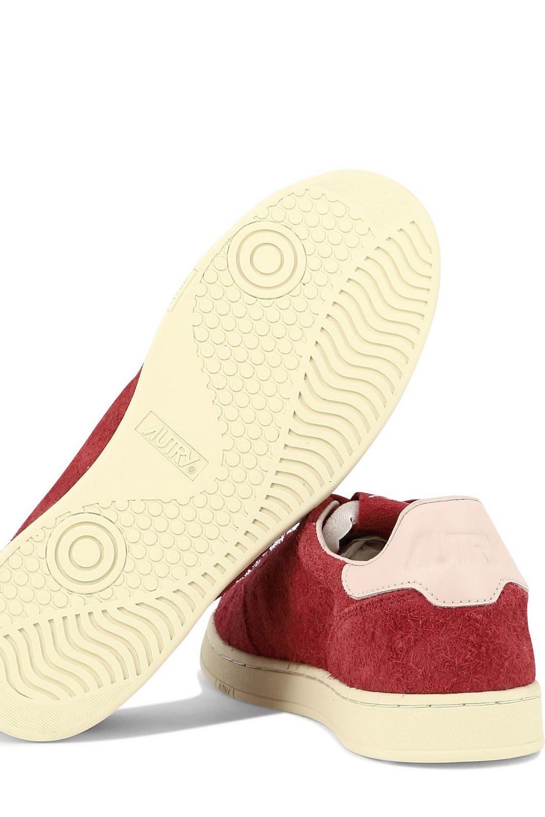 Shop Autry New Flat Low Sneakers In Rosso