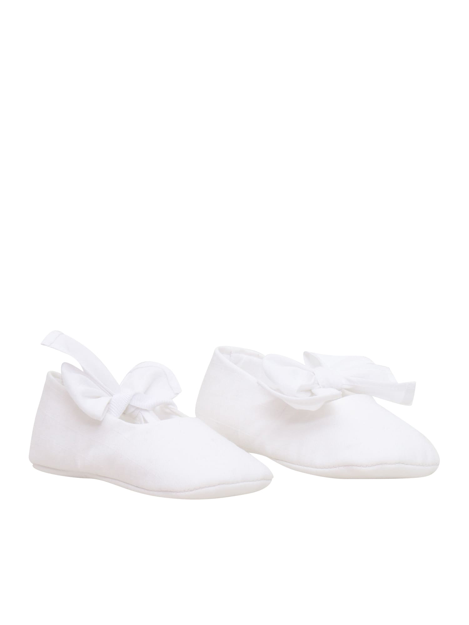 Il Gufo Newborn Shoes In White