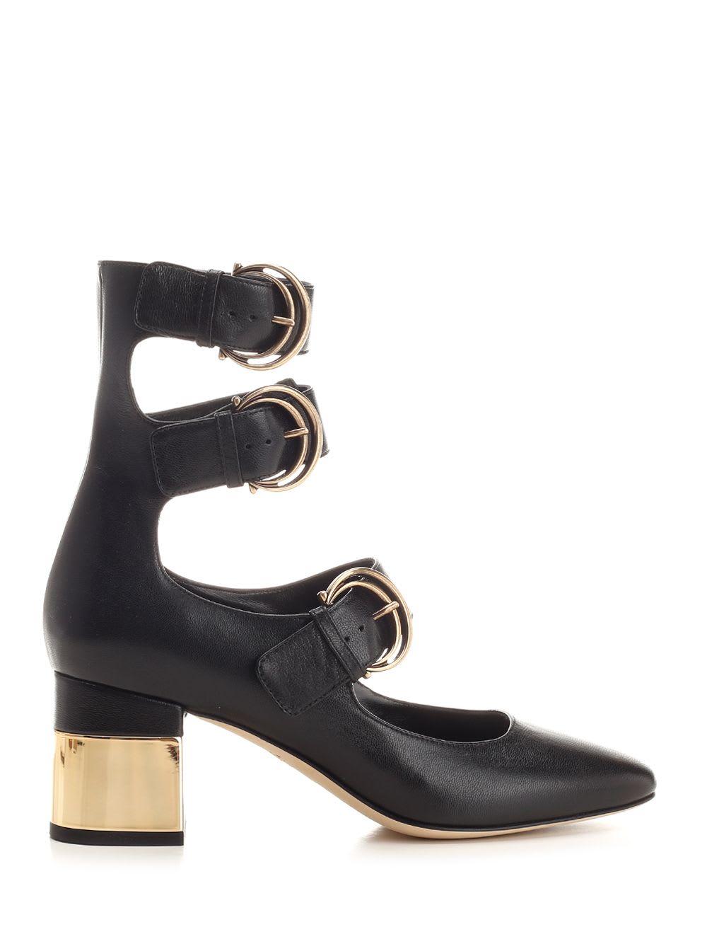 Shop Chloé Alizè Model Heeled Sandals In Black