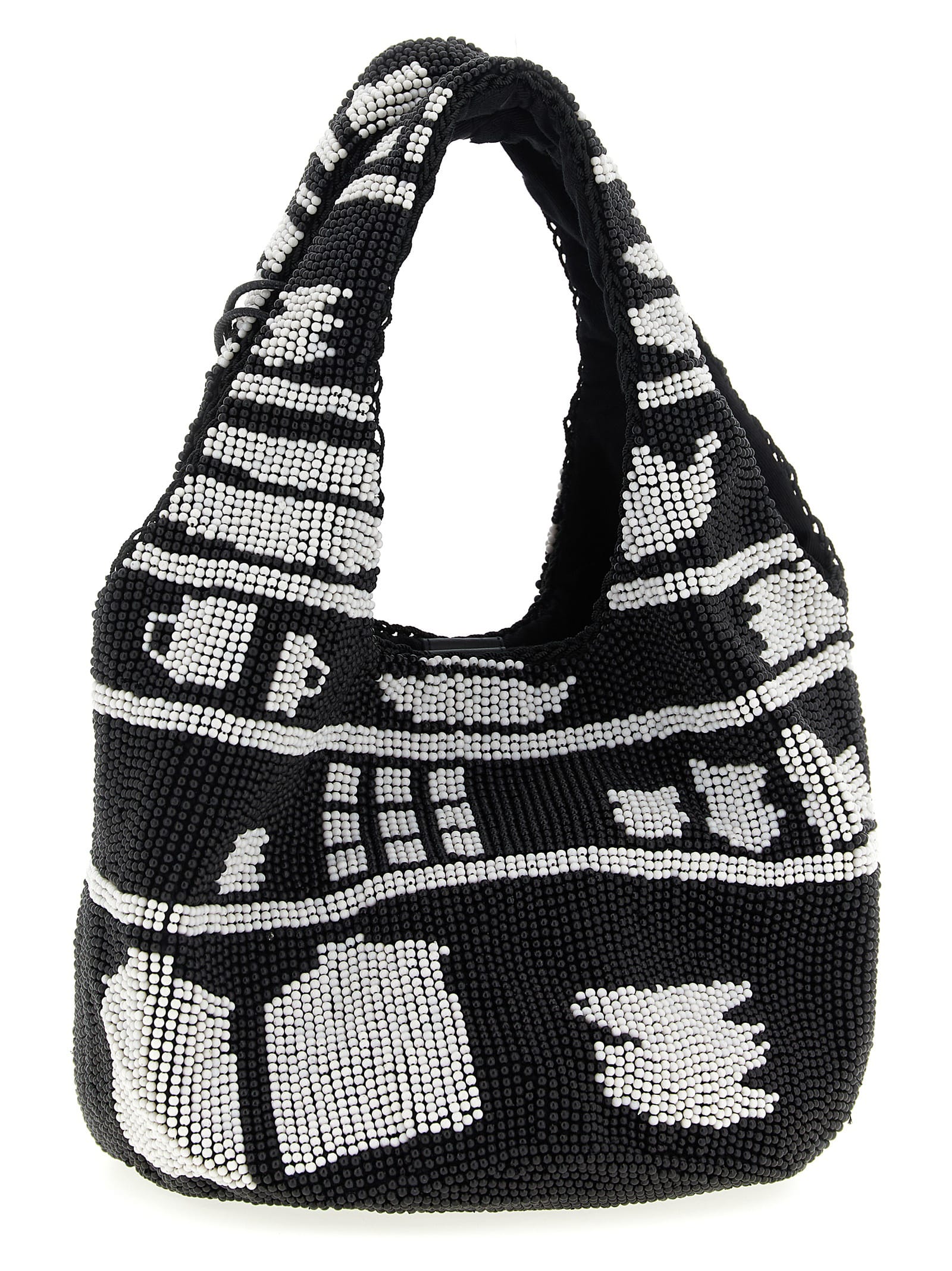 Jw Anderson J. W. Anderson Textured Hobo Bag With Striking Black In Multi