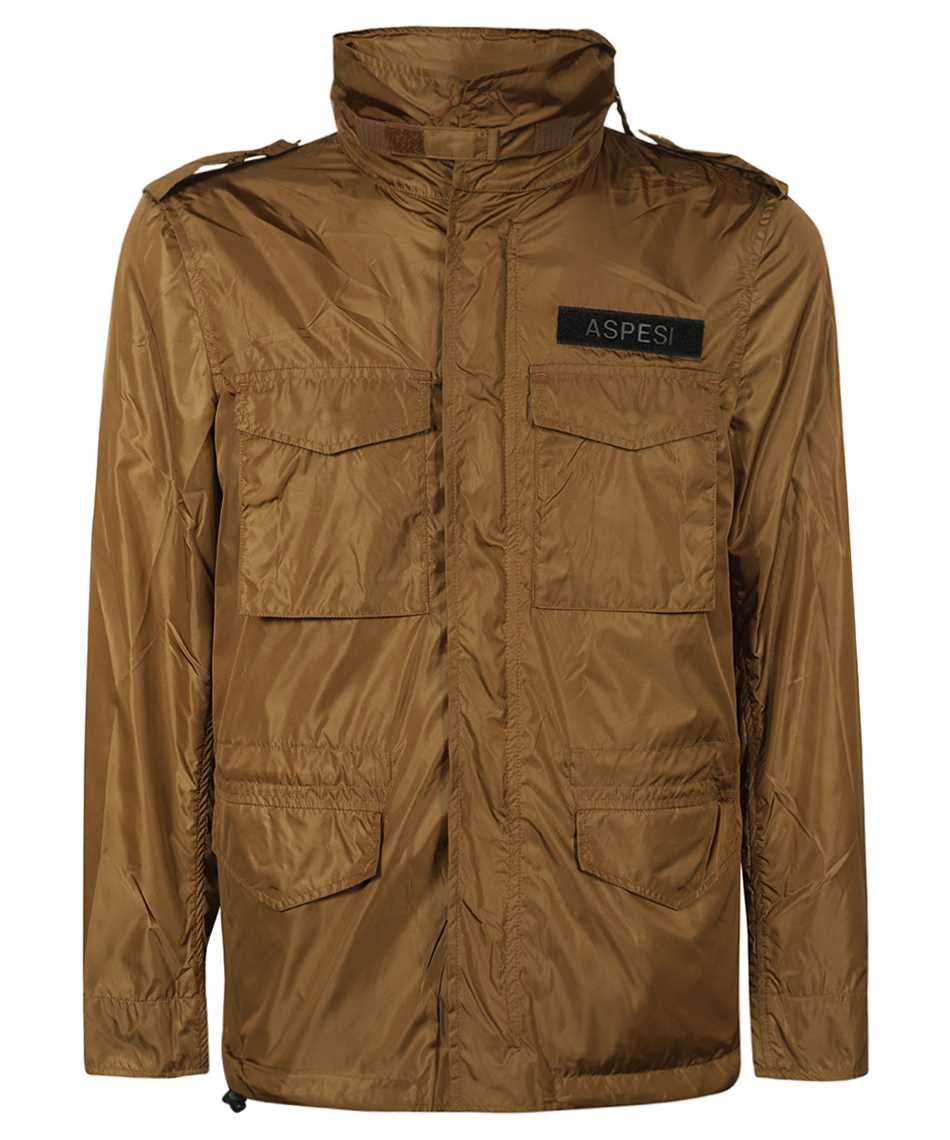 Aspesi Multi-pocket Field Jacket In Brown