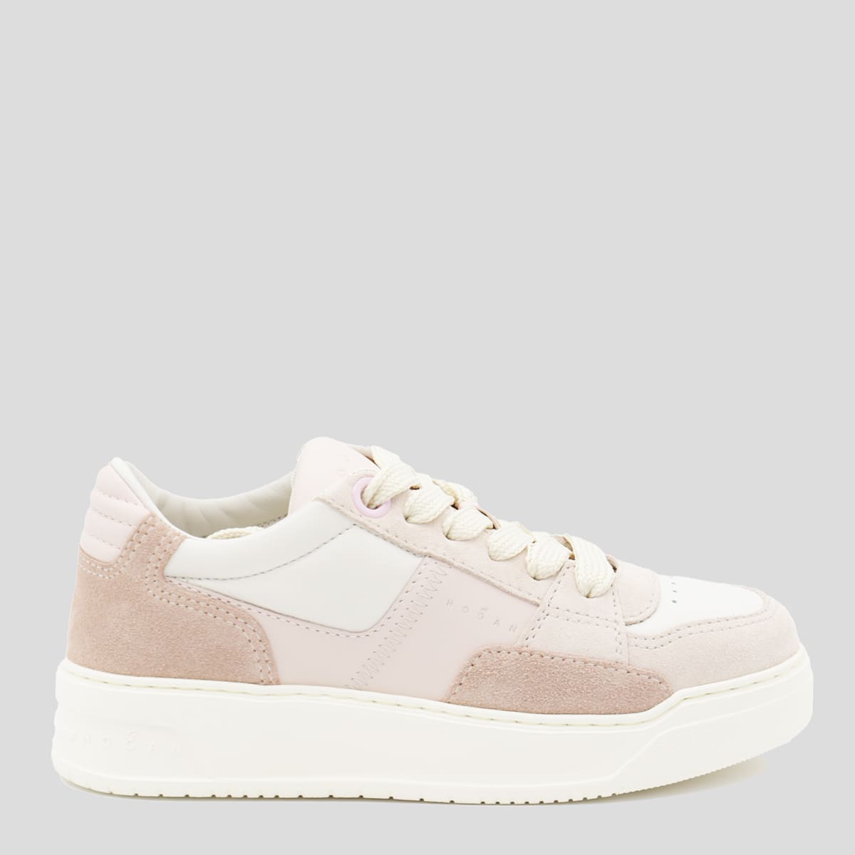 White And Pink Sneakers