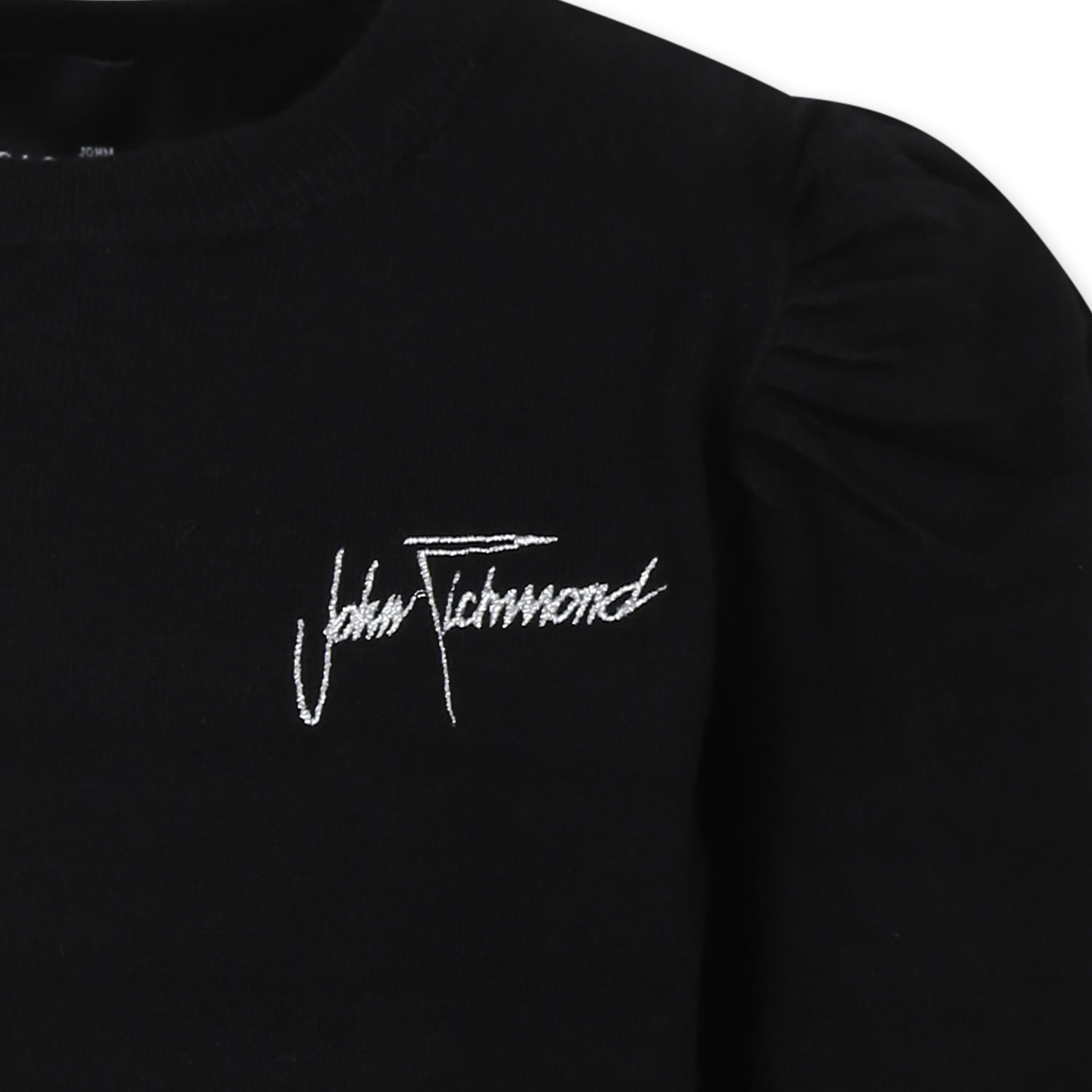 RICHMOND BLACK SWEATER FOR BOY WITH LOGO