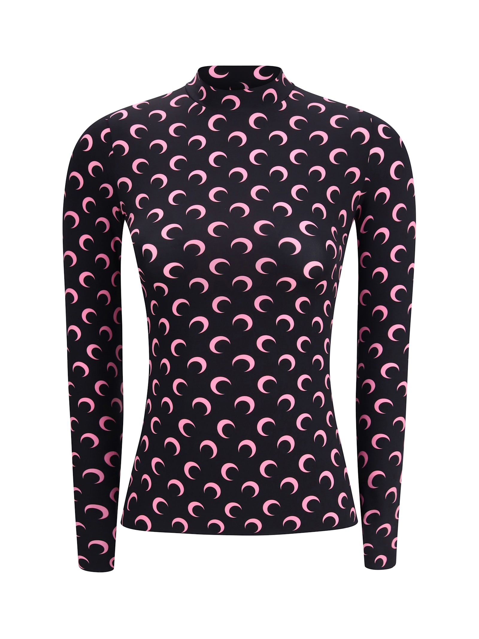 Marine Serre Moon Long Sleeve Top In Black