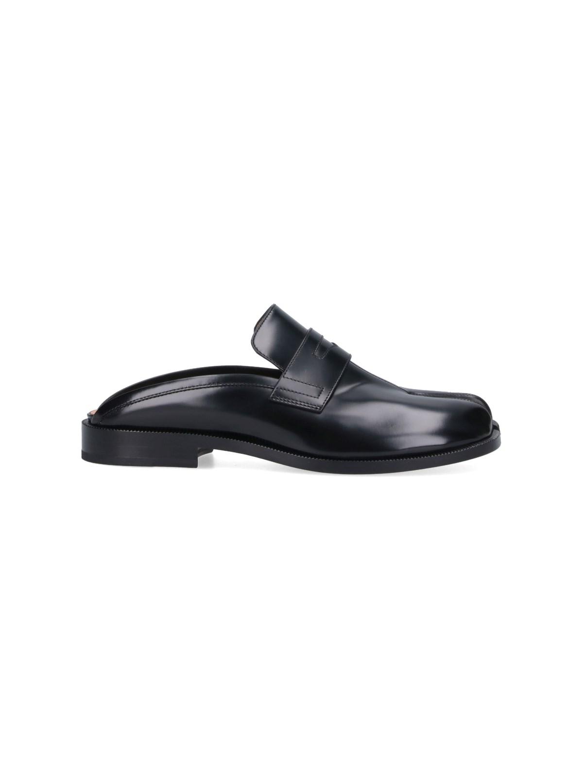 Maison Margiela Tabi City Calf Leather Flat Mules In T8013