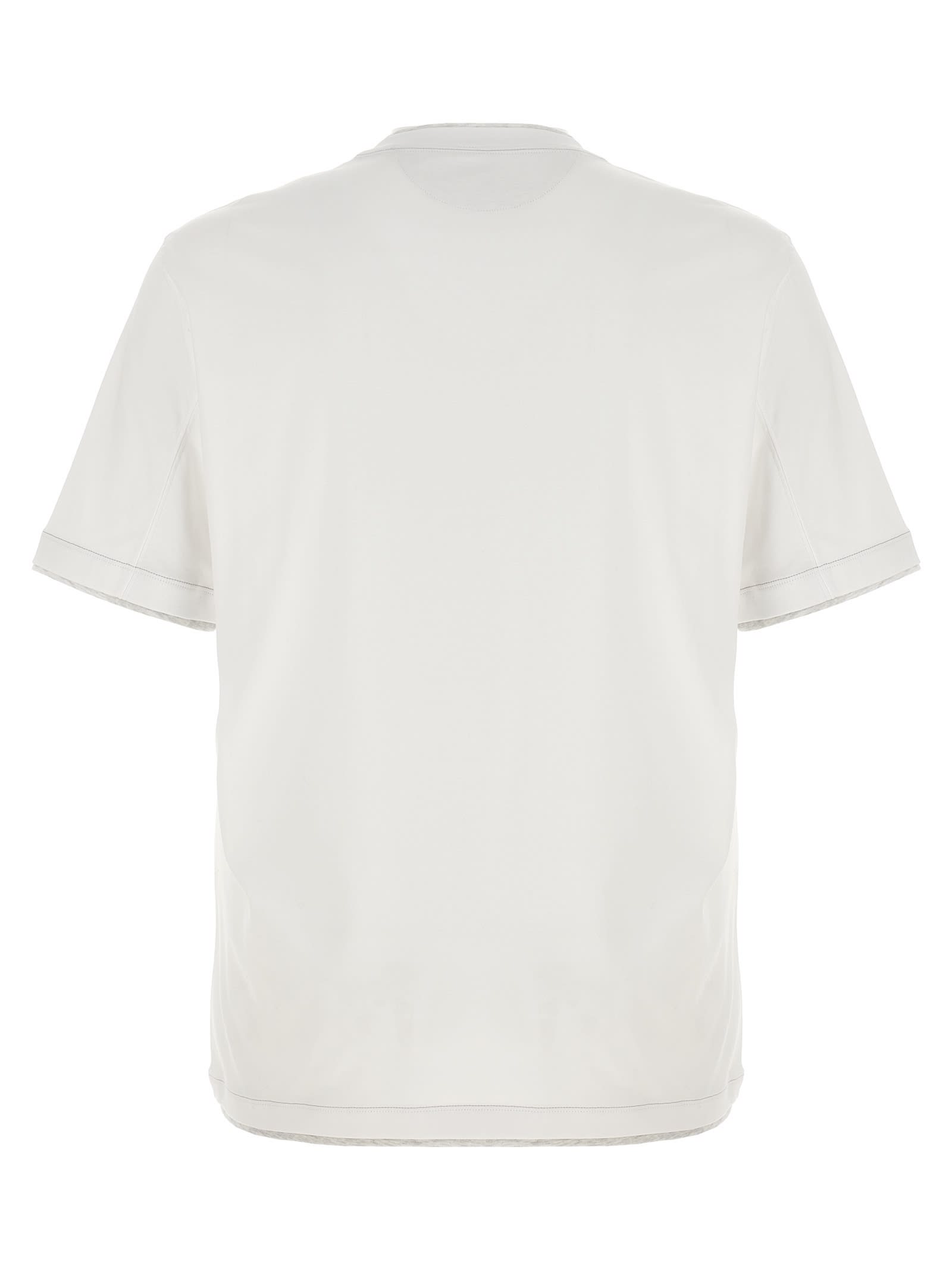 Shop Brunello Cucinelli Layered T-shirt