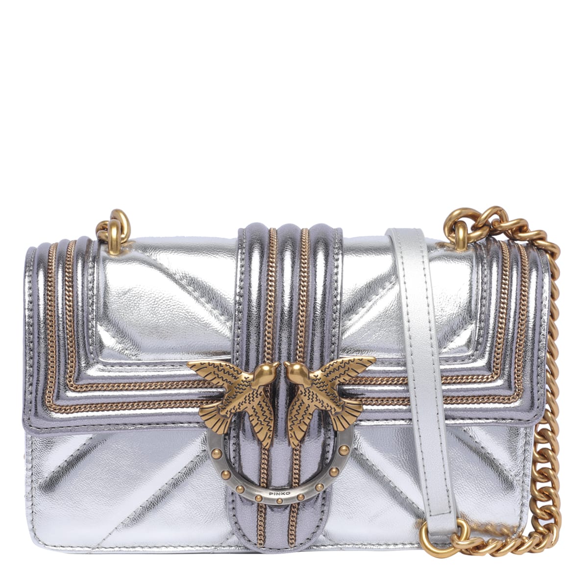 Pinko discount silver bag