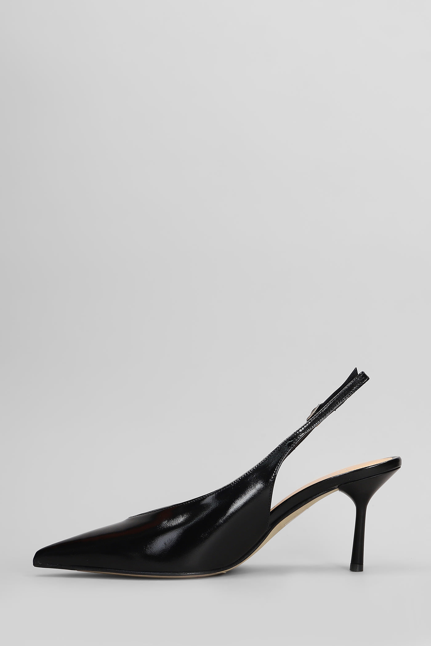 The Seller Pumps In Black Leather In Black