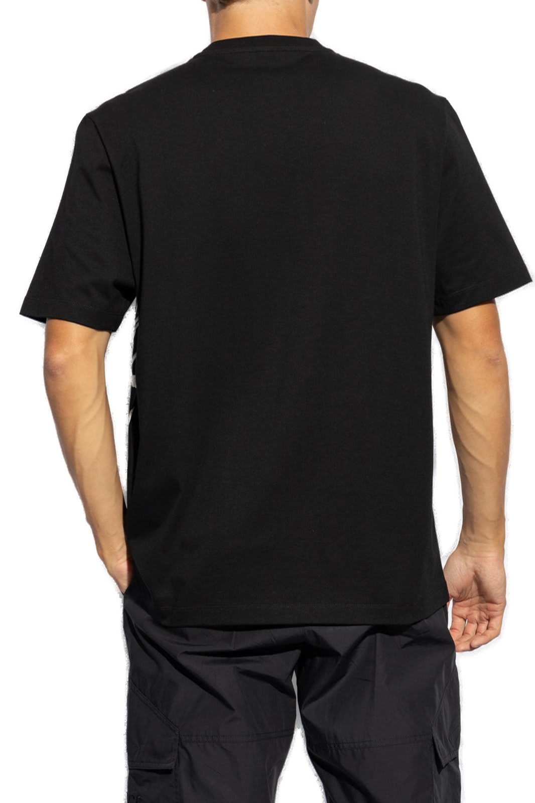 Shop Versace Barocco Sea Crewneck T-shirt In Nero