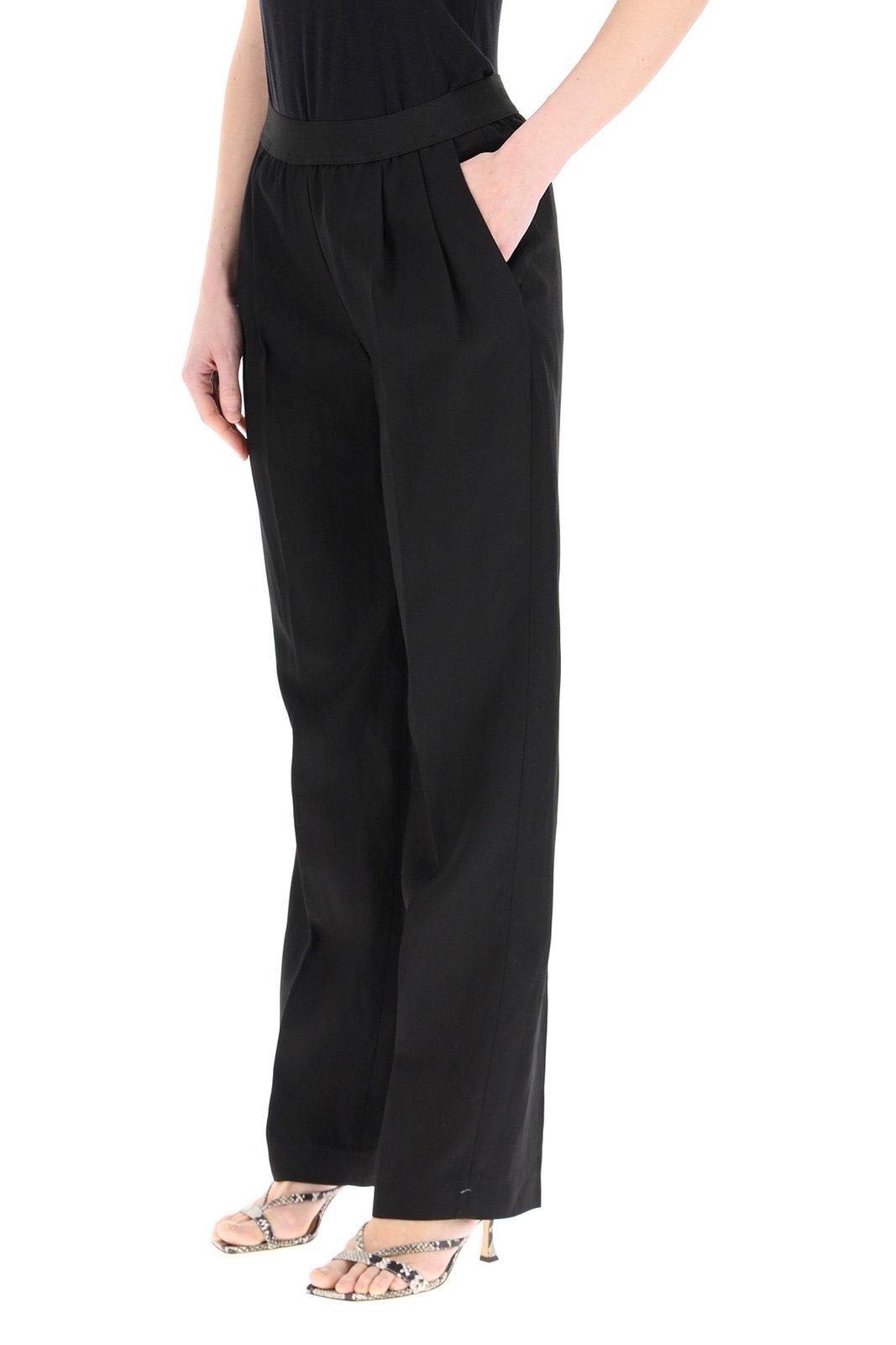 Shop Loulou Studio Takaroa Straight-leg Pants In Black