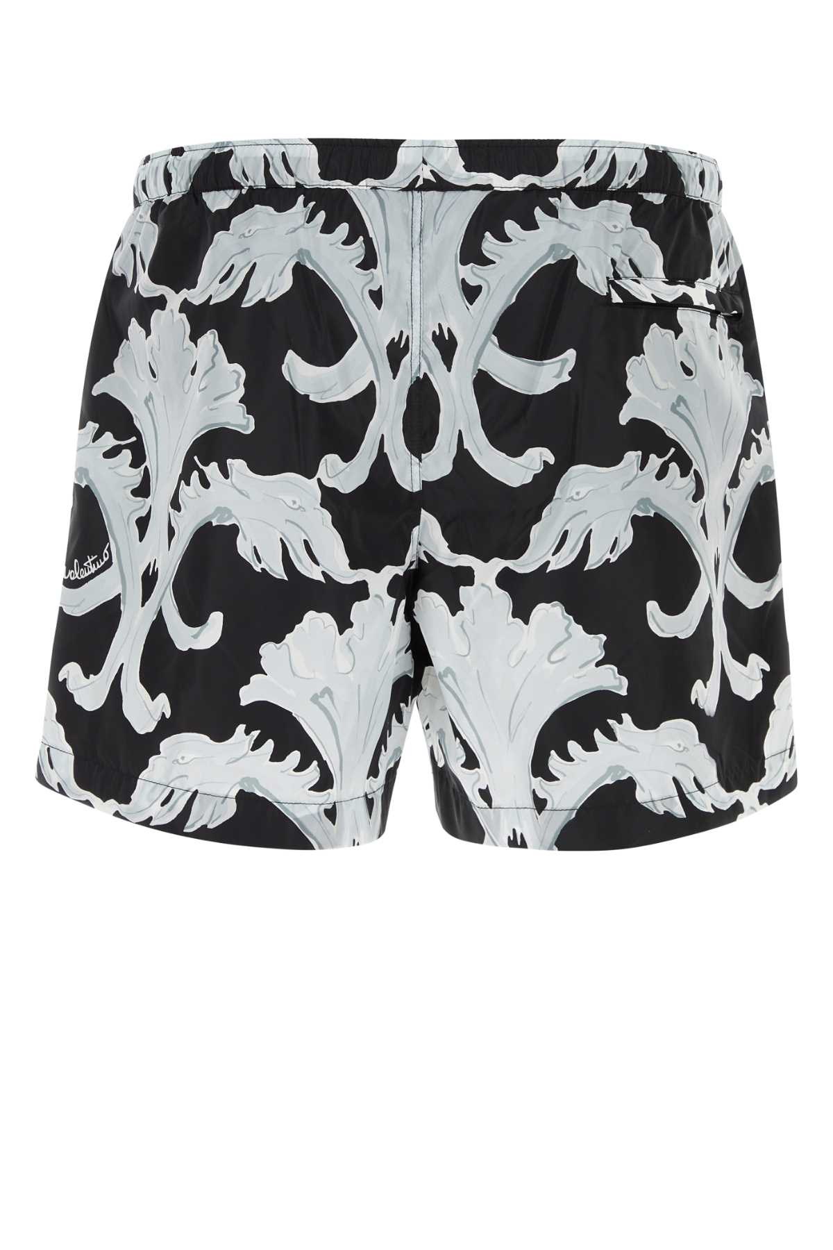 Valentino Nylon Swimsuit With Metamorphos Wall Print