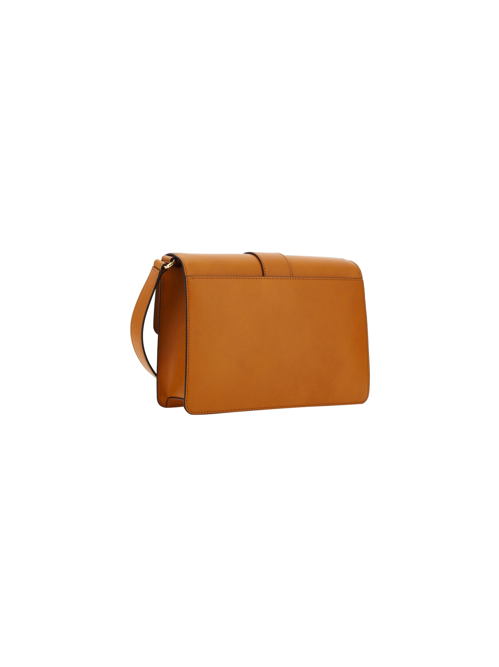 Mcm Tracy Visetos & Leather Shoulder Bag In Brown