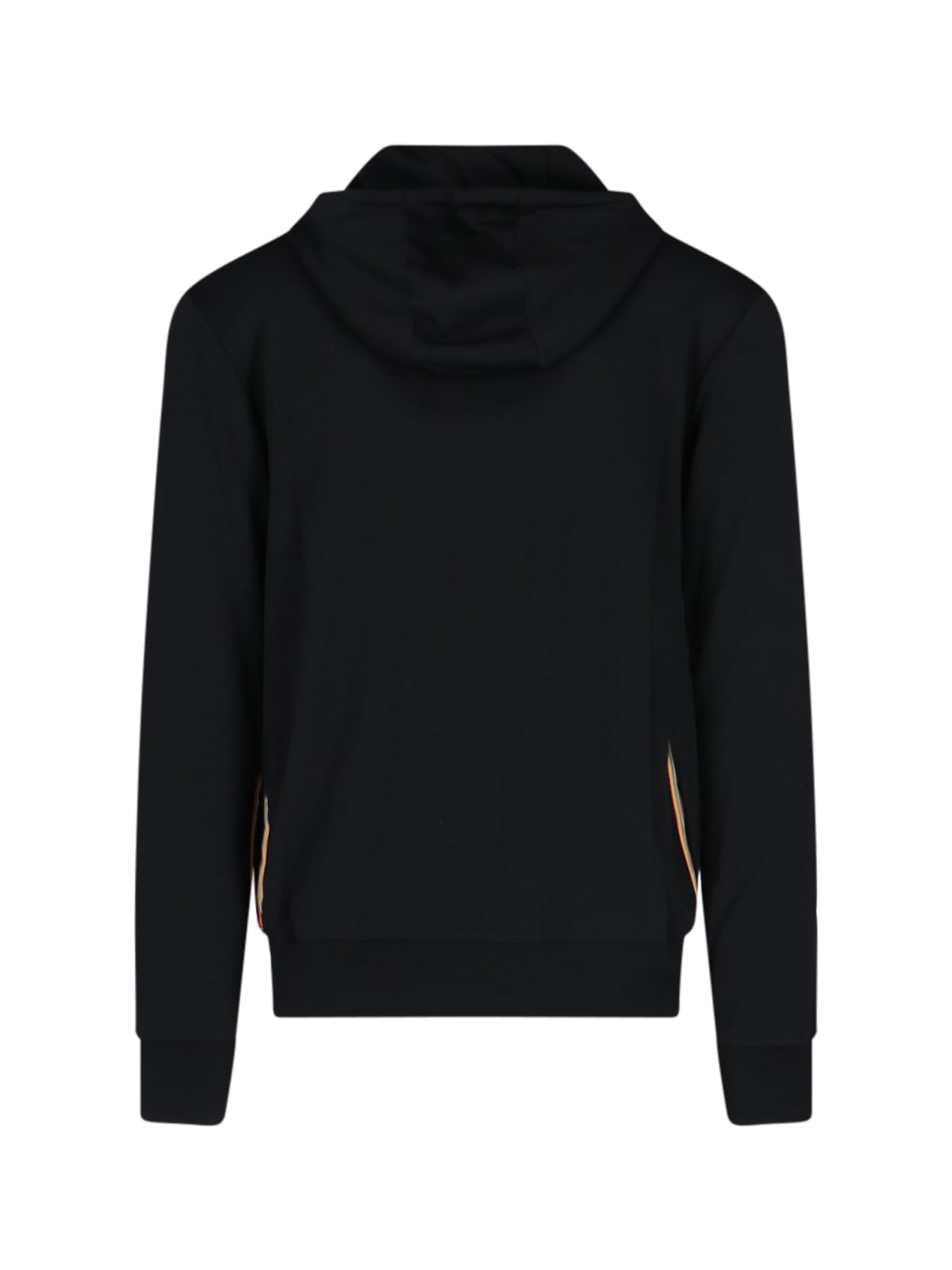 Shop Paul Smith Signature Stripe Zip Sweatshirt In Black