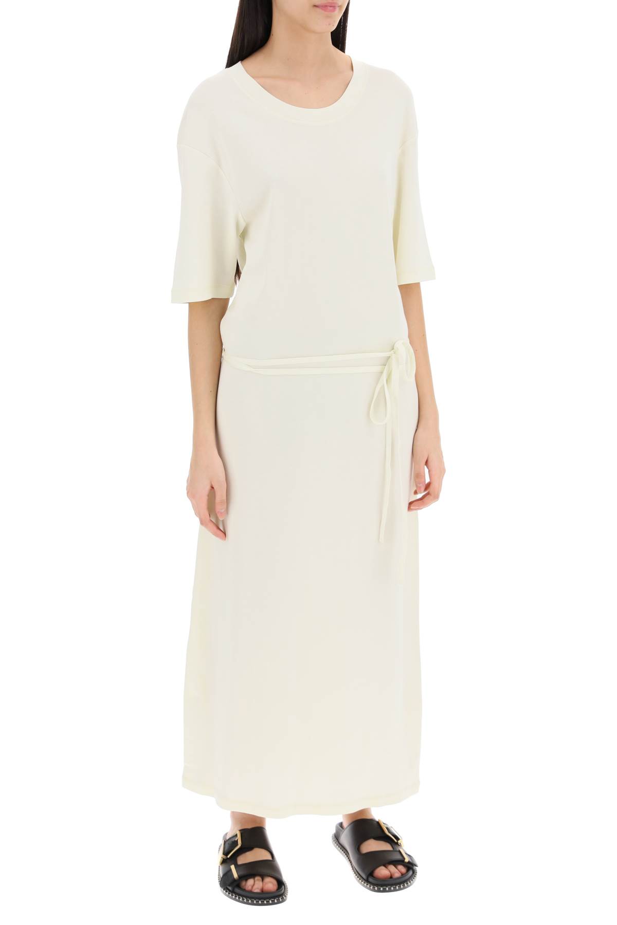 Shop Lemaire Maxi T-shirt Style Dress In Lemon Glaze