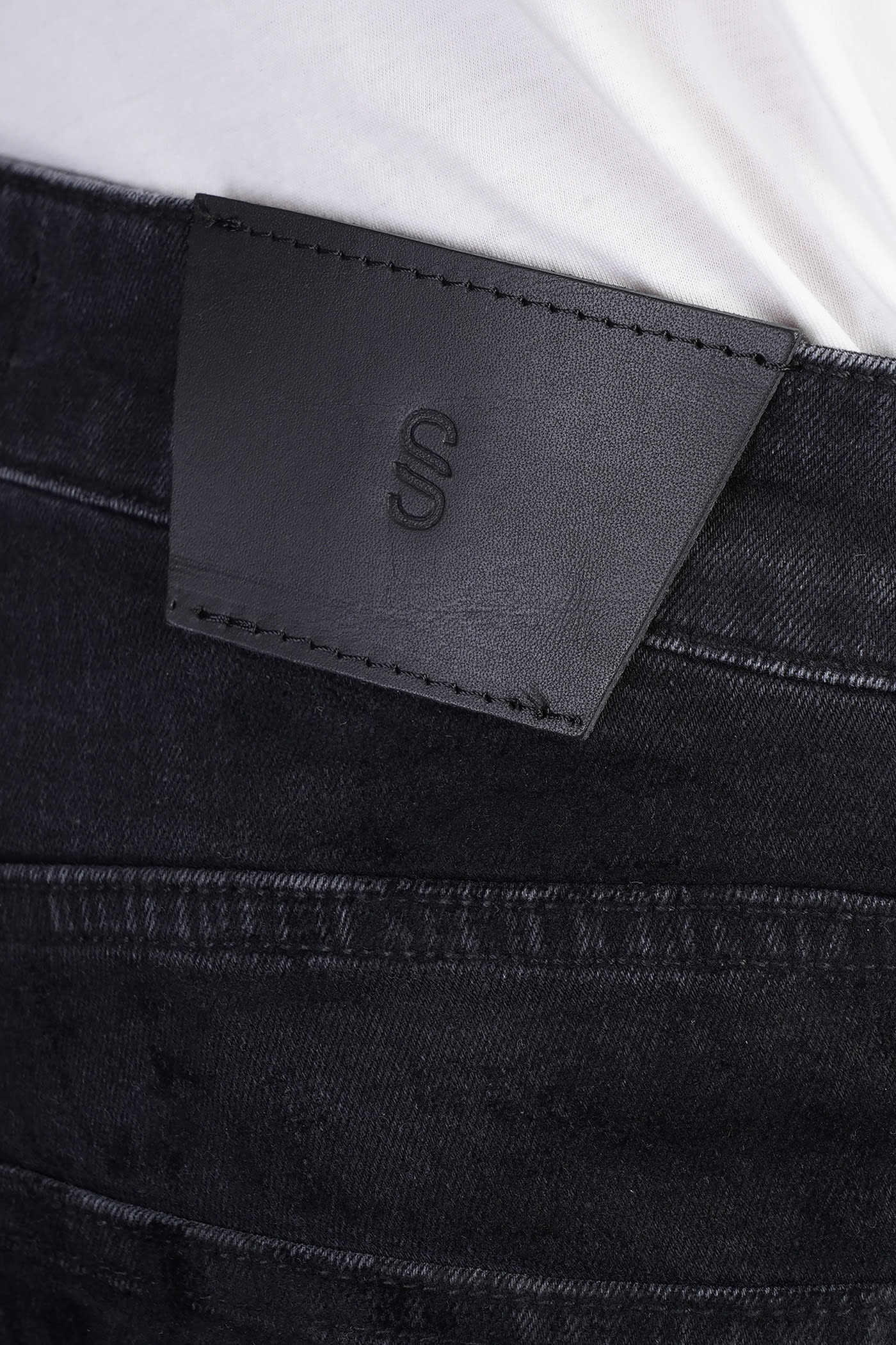 Salvatore Santoro Jeans In Black Denim In Black