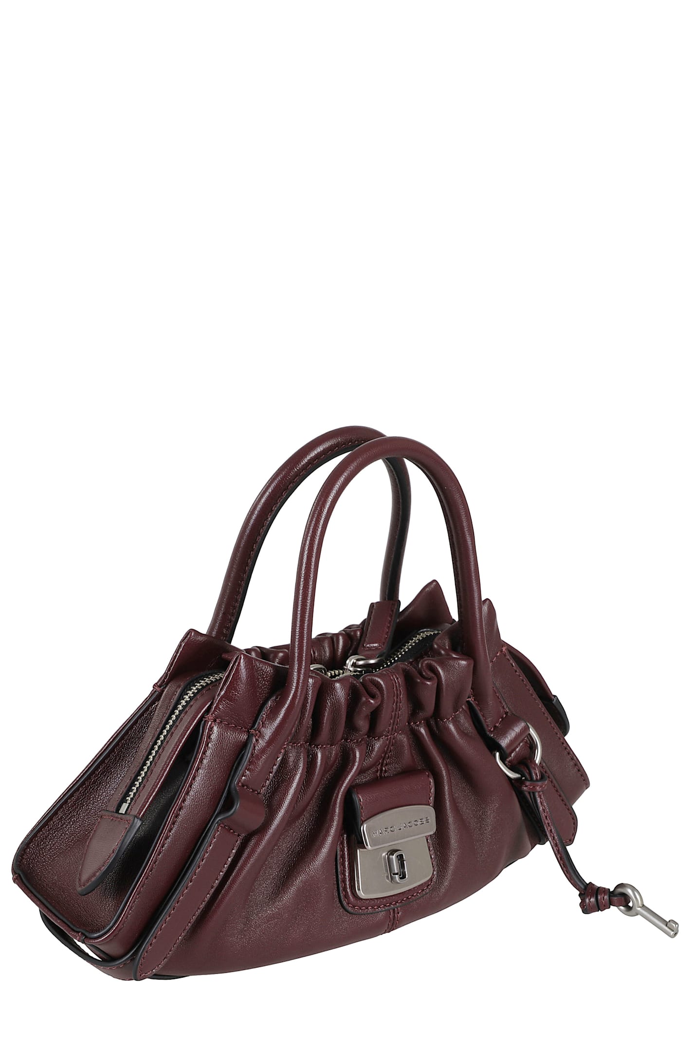 Marc Jacobs Marni Wide Black Bermuda With Marni Symbol Logo In Burgundy