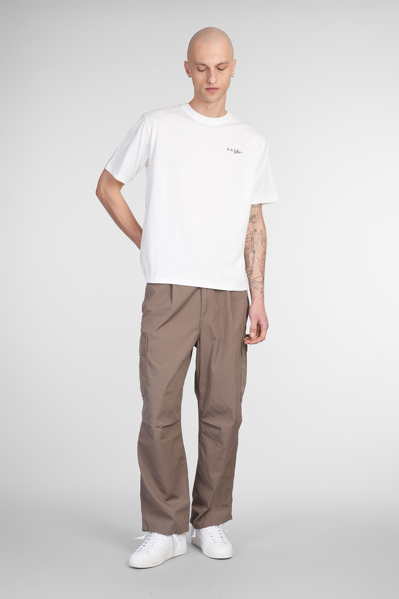Date Torneo T-shirt In White Cotton In White