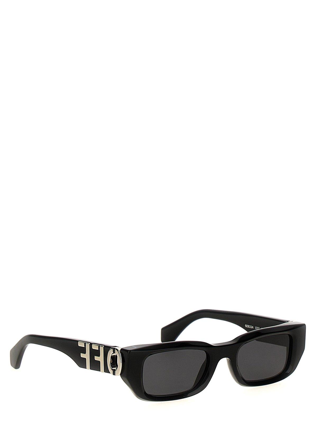 Shop Off-white Fillmore Rectangular Frame Sunglasses In Nero
