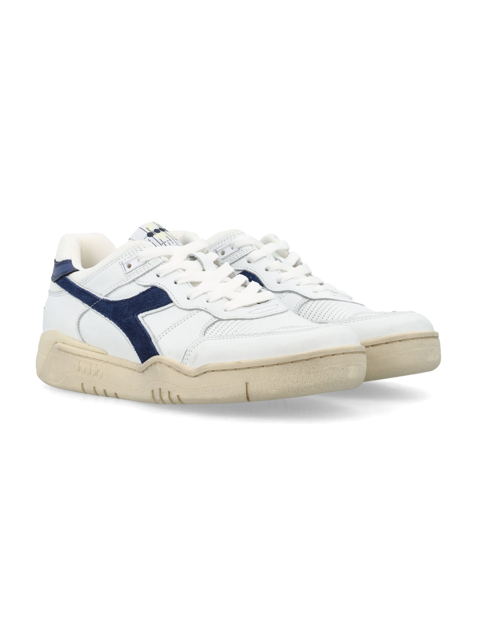 Shop Diadora B.560 Used Sneakers In White/blue