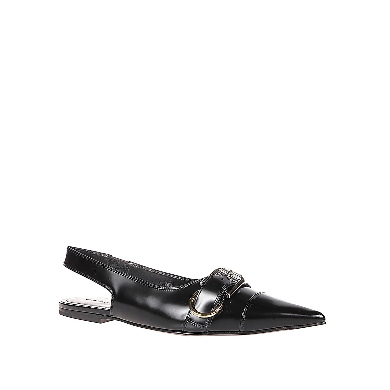 Shop Givenchy Voyou Slingback Ballerina Flat In Black