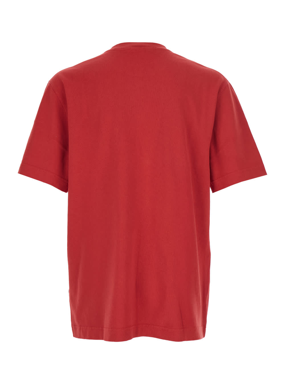 Jacquemus Le T-shirt Gros Grain Red T-shirt With Logo Patch On The Front In Cotton Man In Red