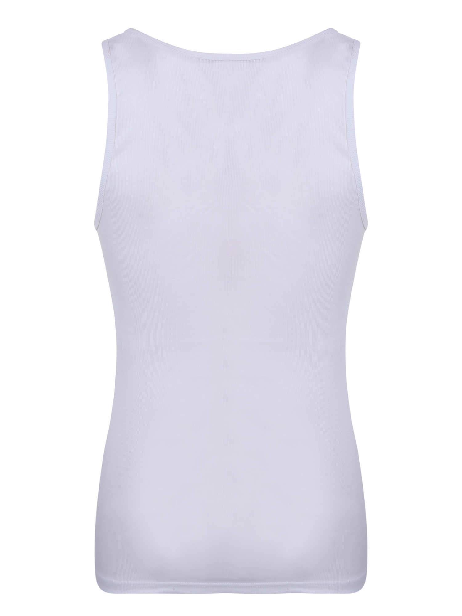 Shop Tom Ford White Ribbed Modal Tank Top