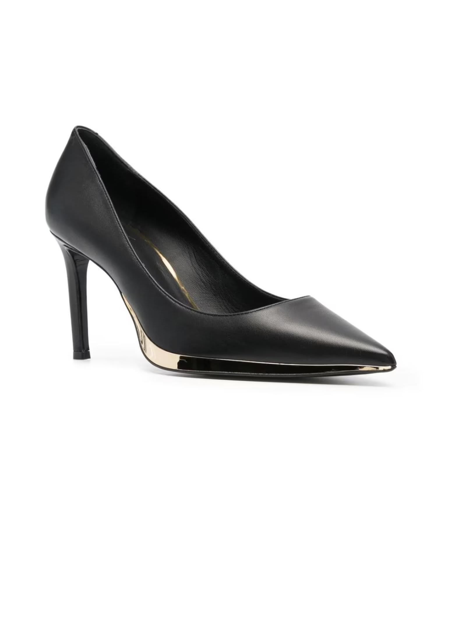 Shop Giuseppe Zanotti Black Leather Virgyn Pumps