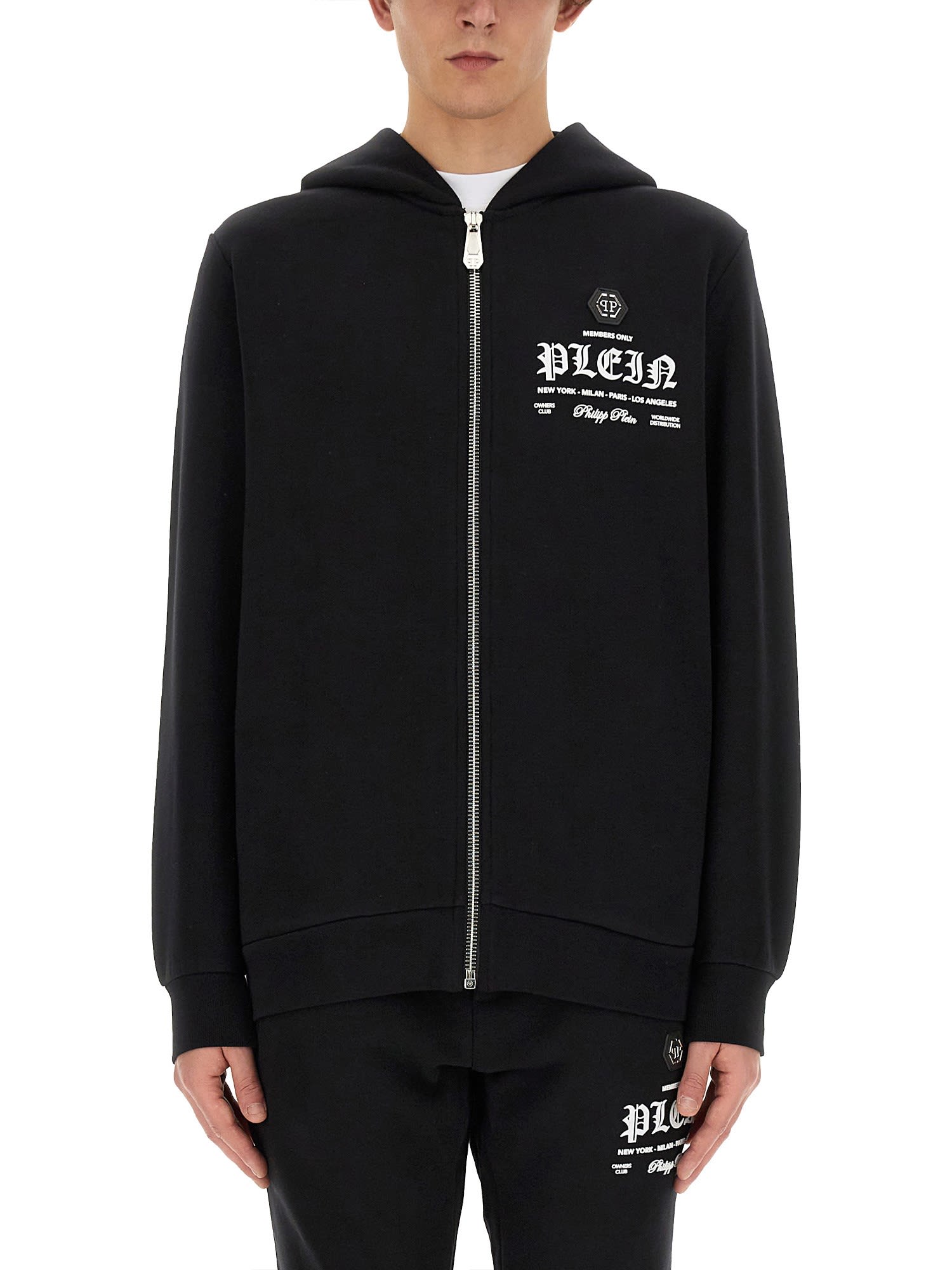 Philipp Plein Men's Sweatshirt With Logo In Black