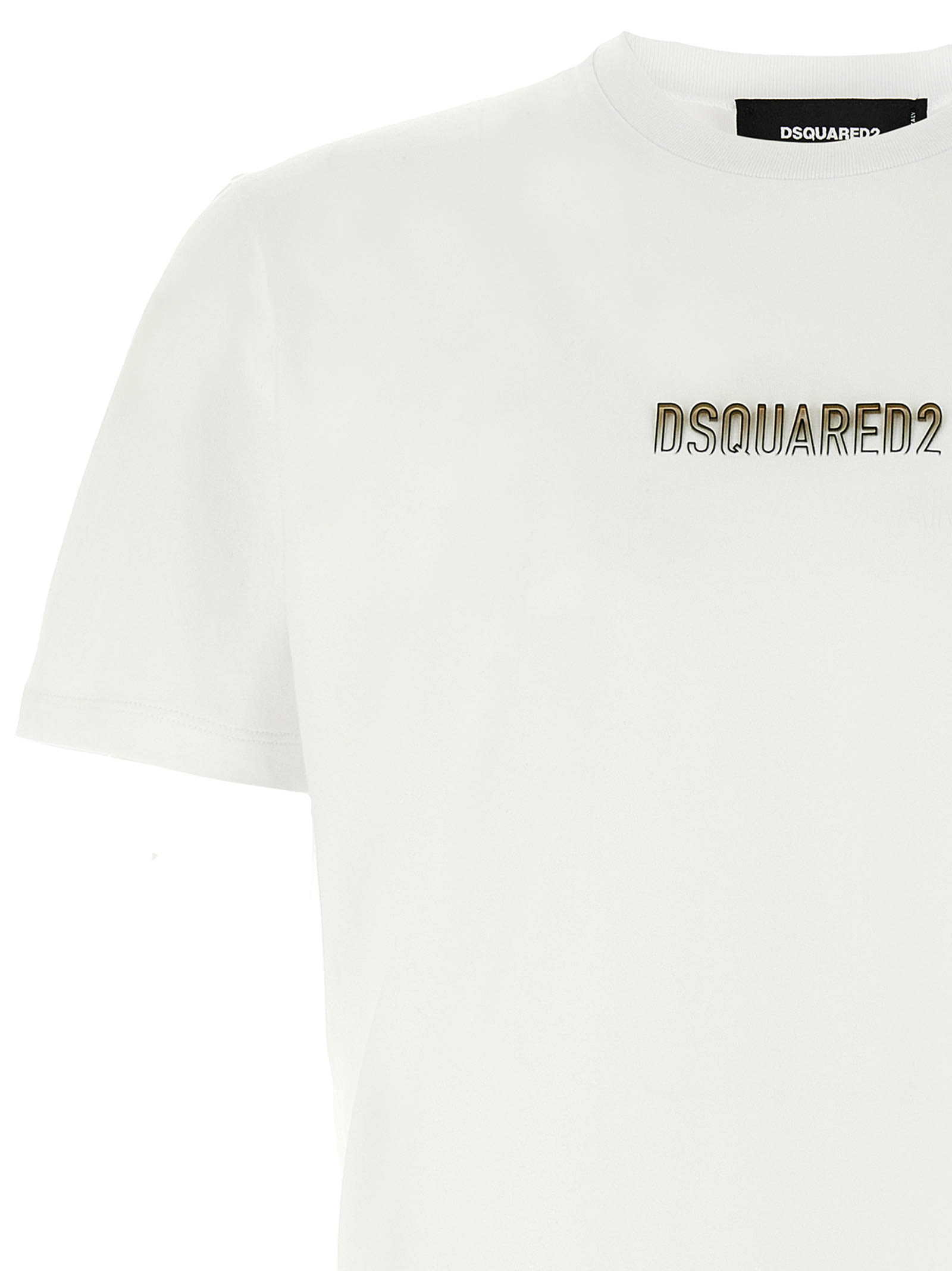 Dsquared2 Outline Logo T-shirt In White