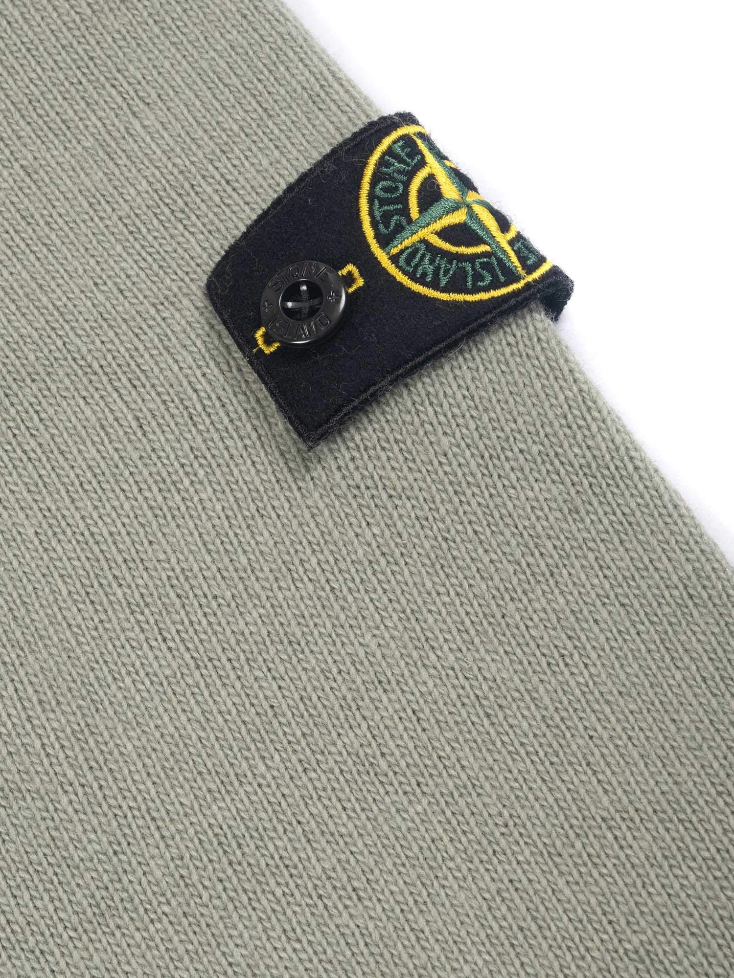 Stone Island Sweater Junior Kids Color Sand In Green