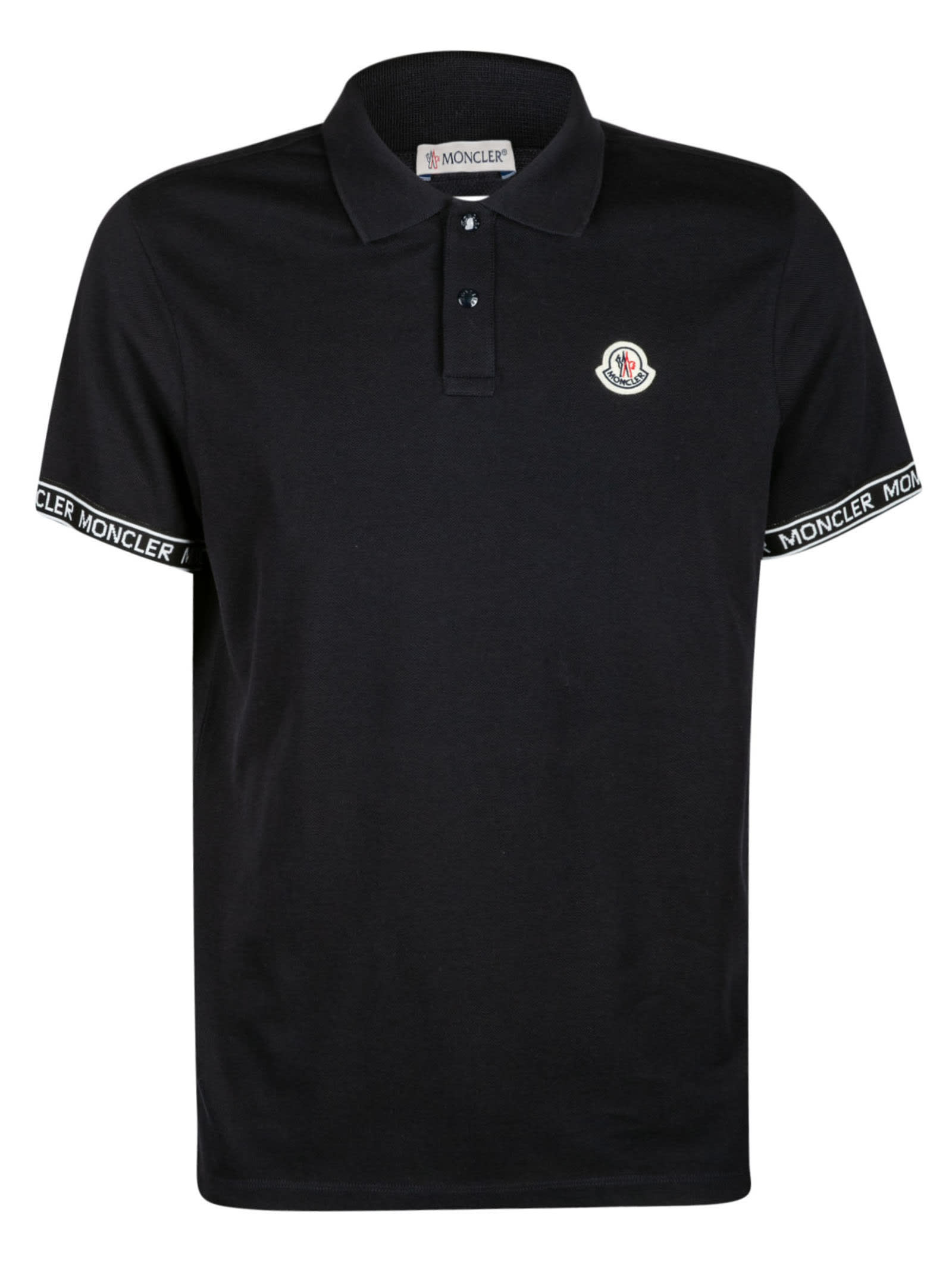 Moncler Regular Logo Patched Polo Shirt