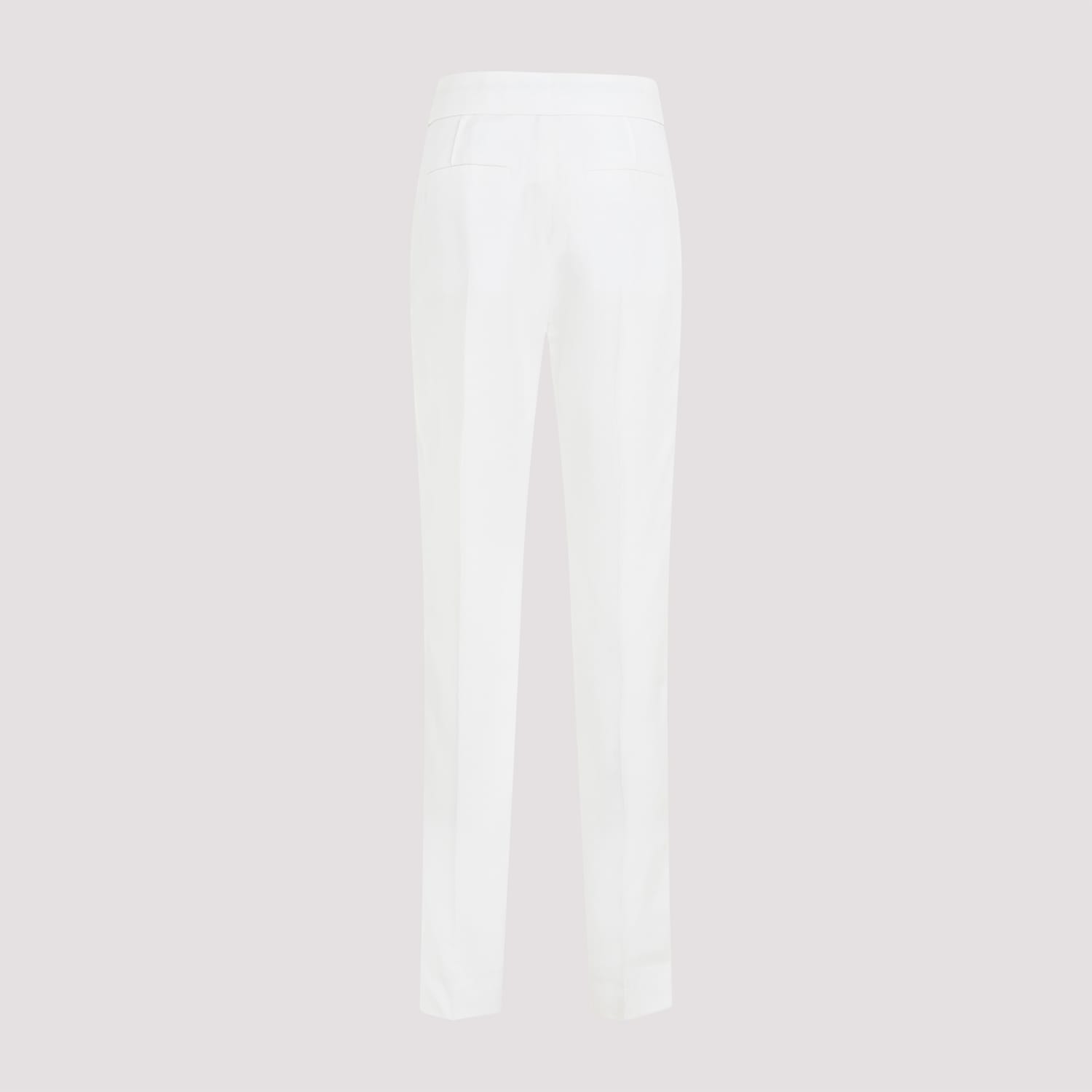 Shop Jacquemus Viscose Tibau Pants In White