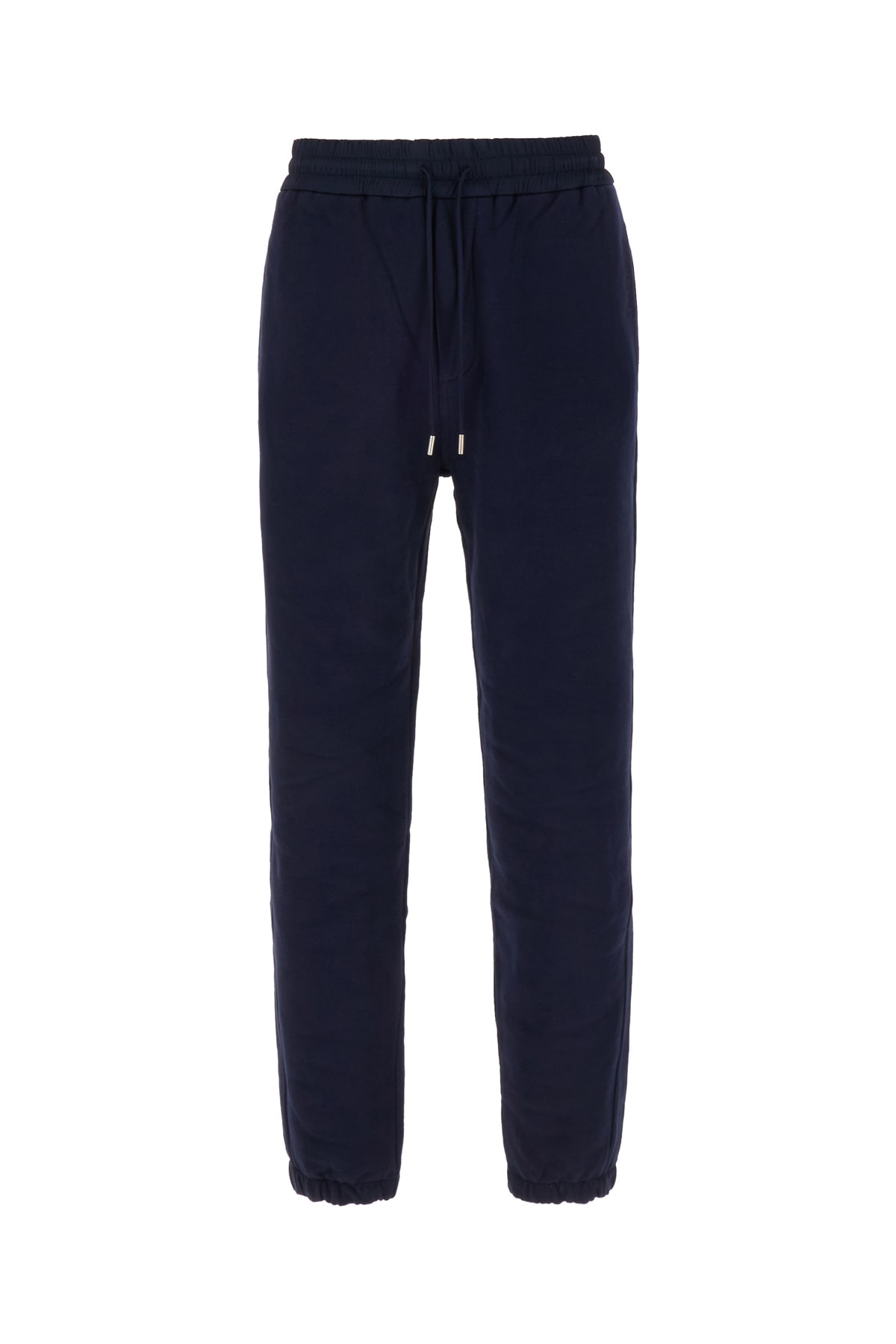 Saint Laurent Navy Blue Cotton Joggers In Marine