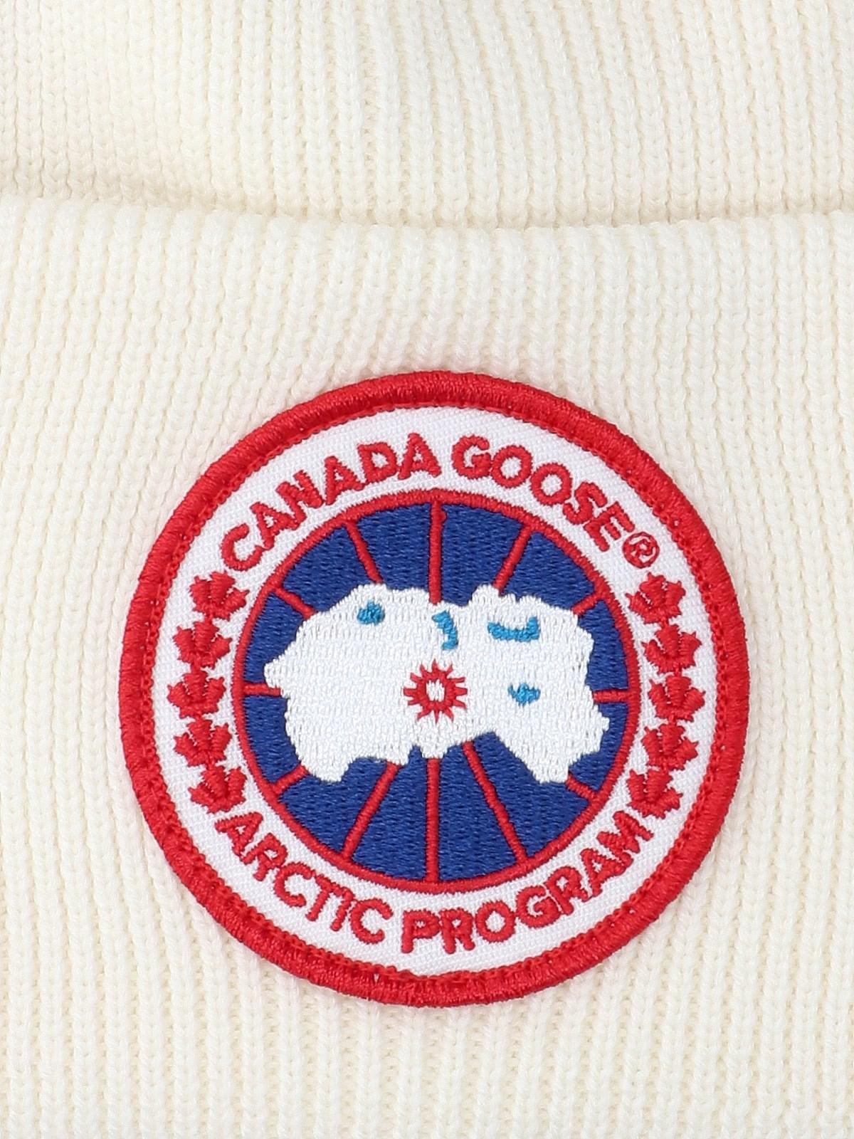 Shop Canada Goose Logo Cap In White