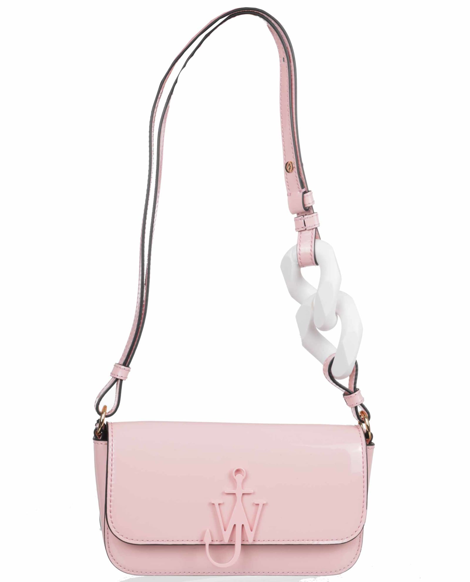 Jw Anderson Pink Chain Baguette Anchor Bag | ModeSens