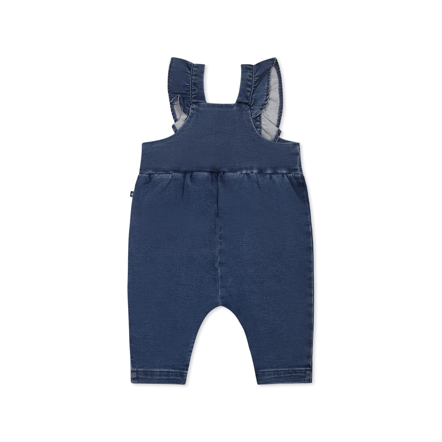 Petit Bateau Denim Dungarees In Denim