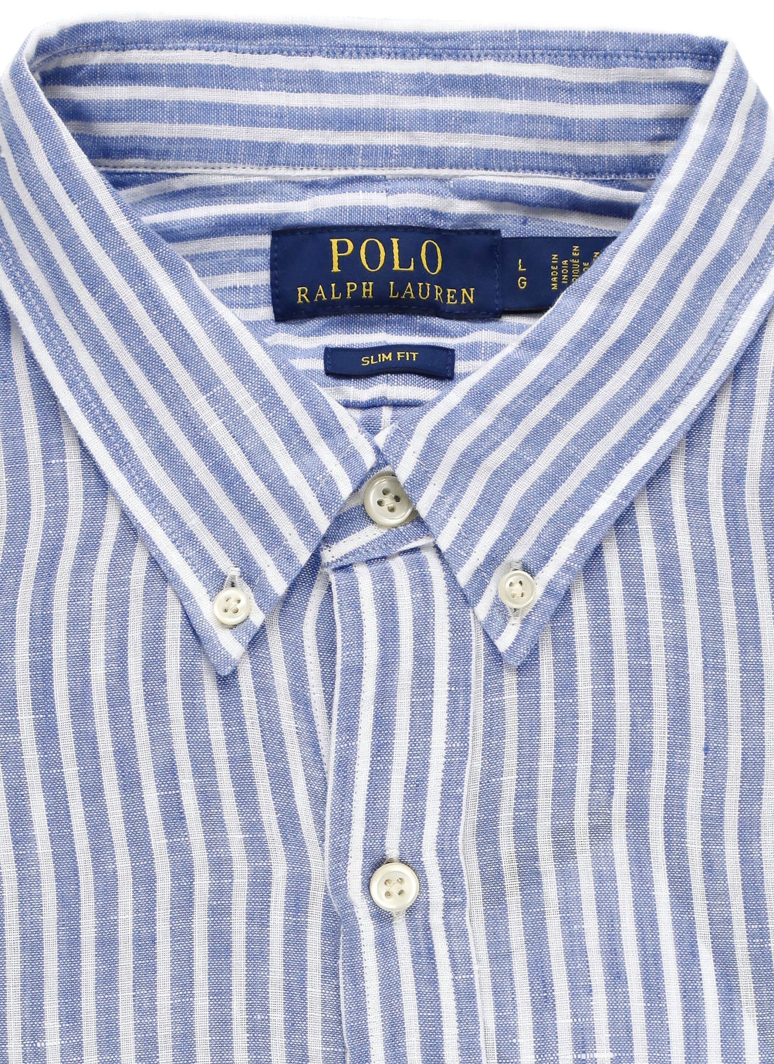 Shop Polo Ralph Lauren Pony Shirt Shirt In Blue/white
