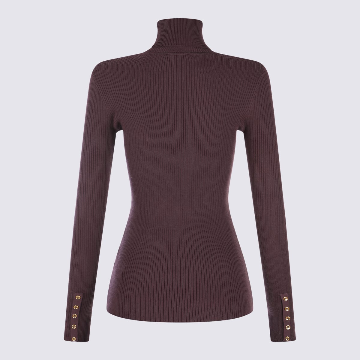 Elisabetta Franchi Dark Red Knitwear In Brown