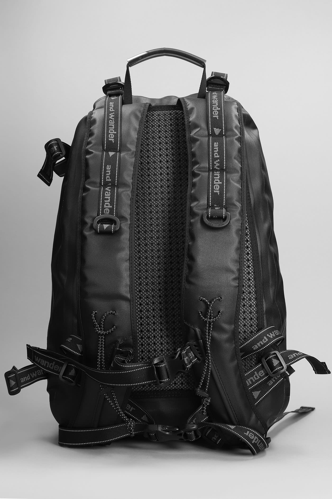 And Wander Backpack In Black Nylon