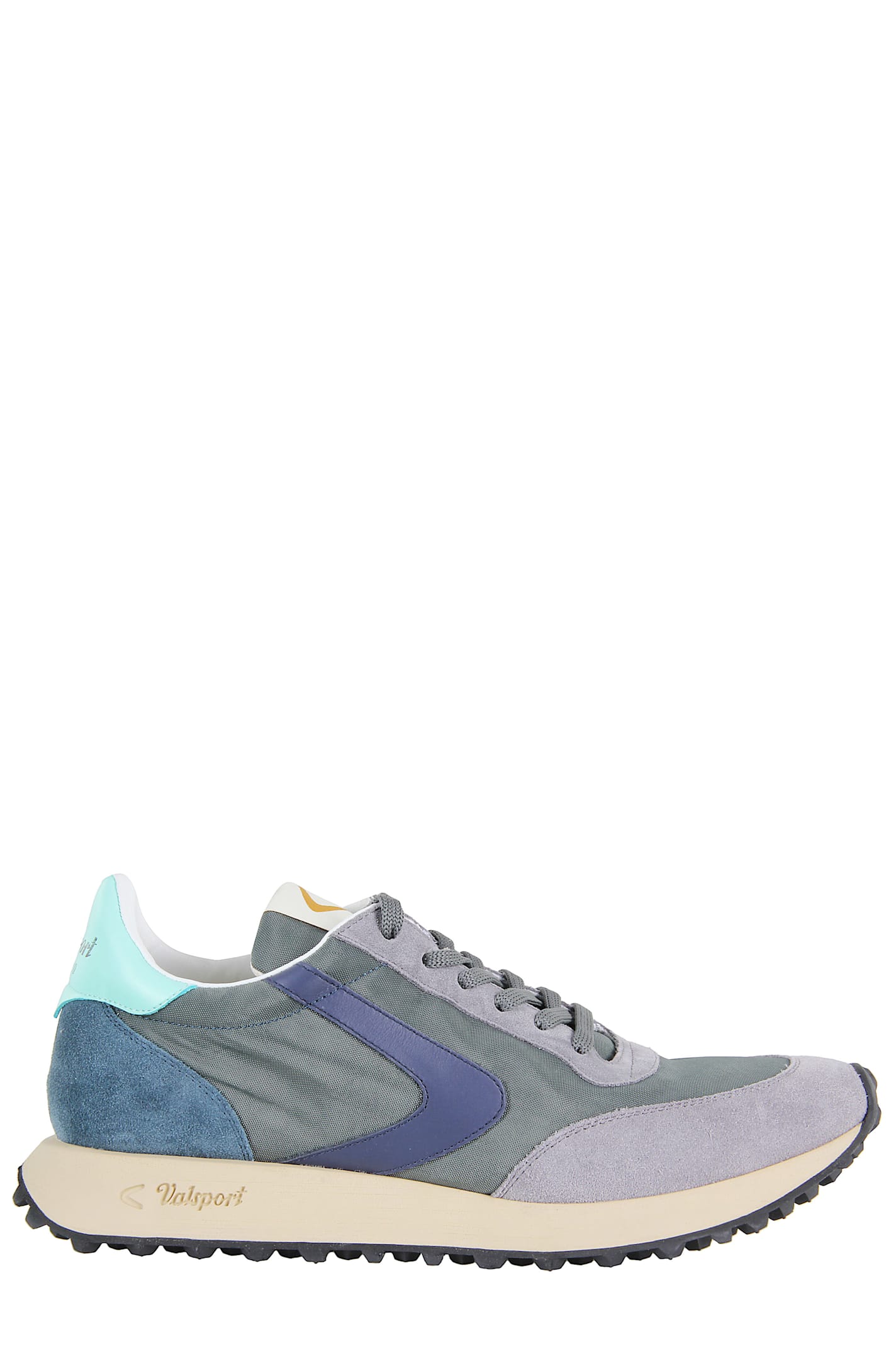 Valsport Suede Nylon Start Sneakers In Gray