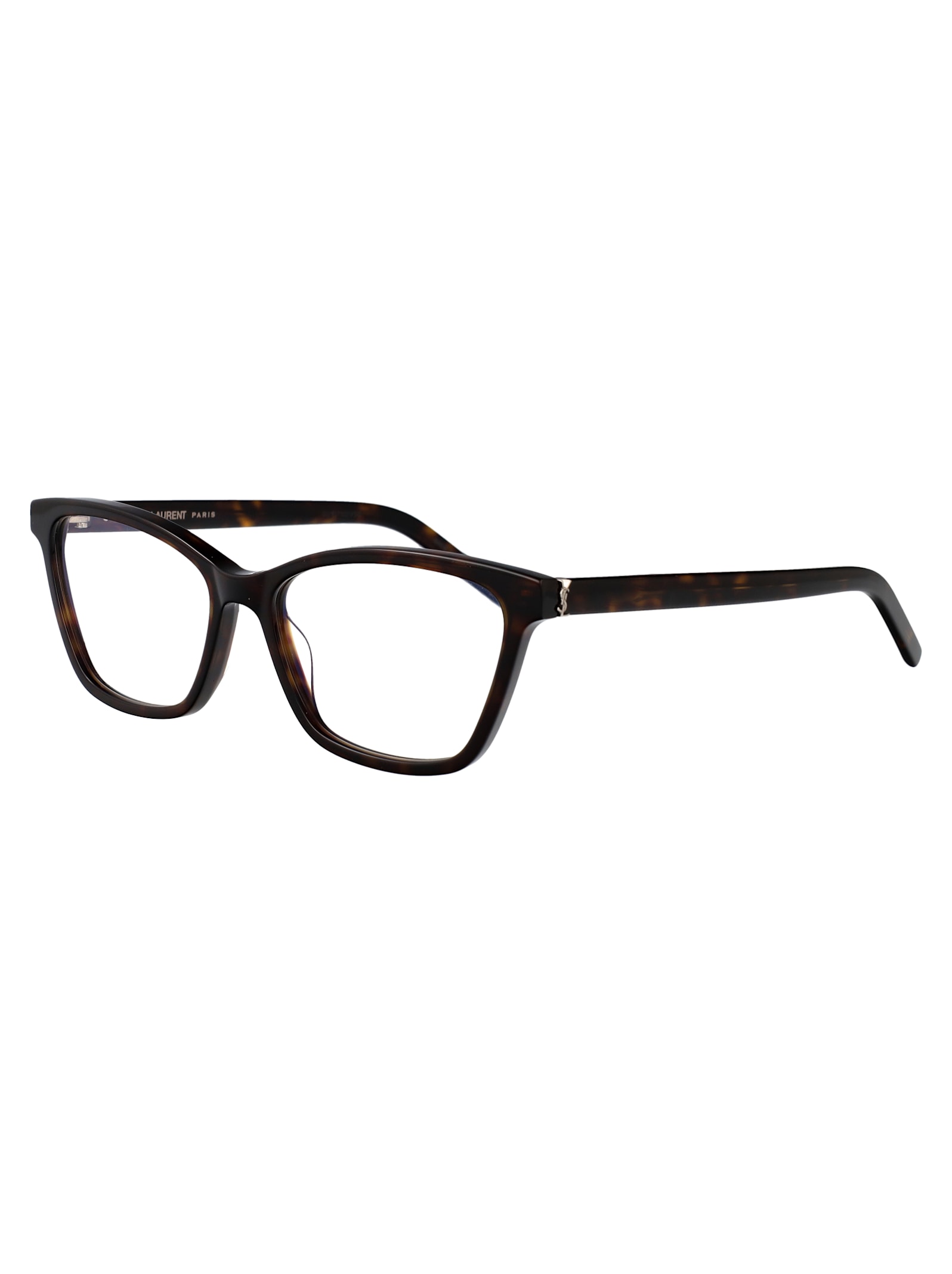 Saint Laurent Eyewear Optical In 006 Havana Havana Transparent